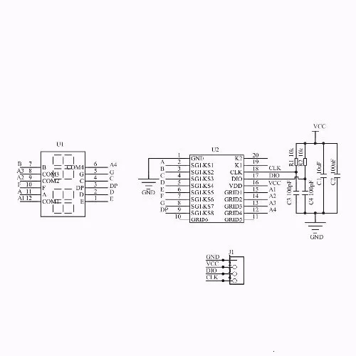 TM1637 светодиодный модуль дисплея для Arduino 7 сегментный 4 бита 0,36 дюймов часы красный анод цифровая трубка четыре последовательных платы драйвера пакет