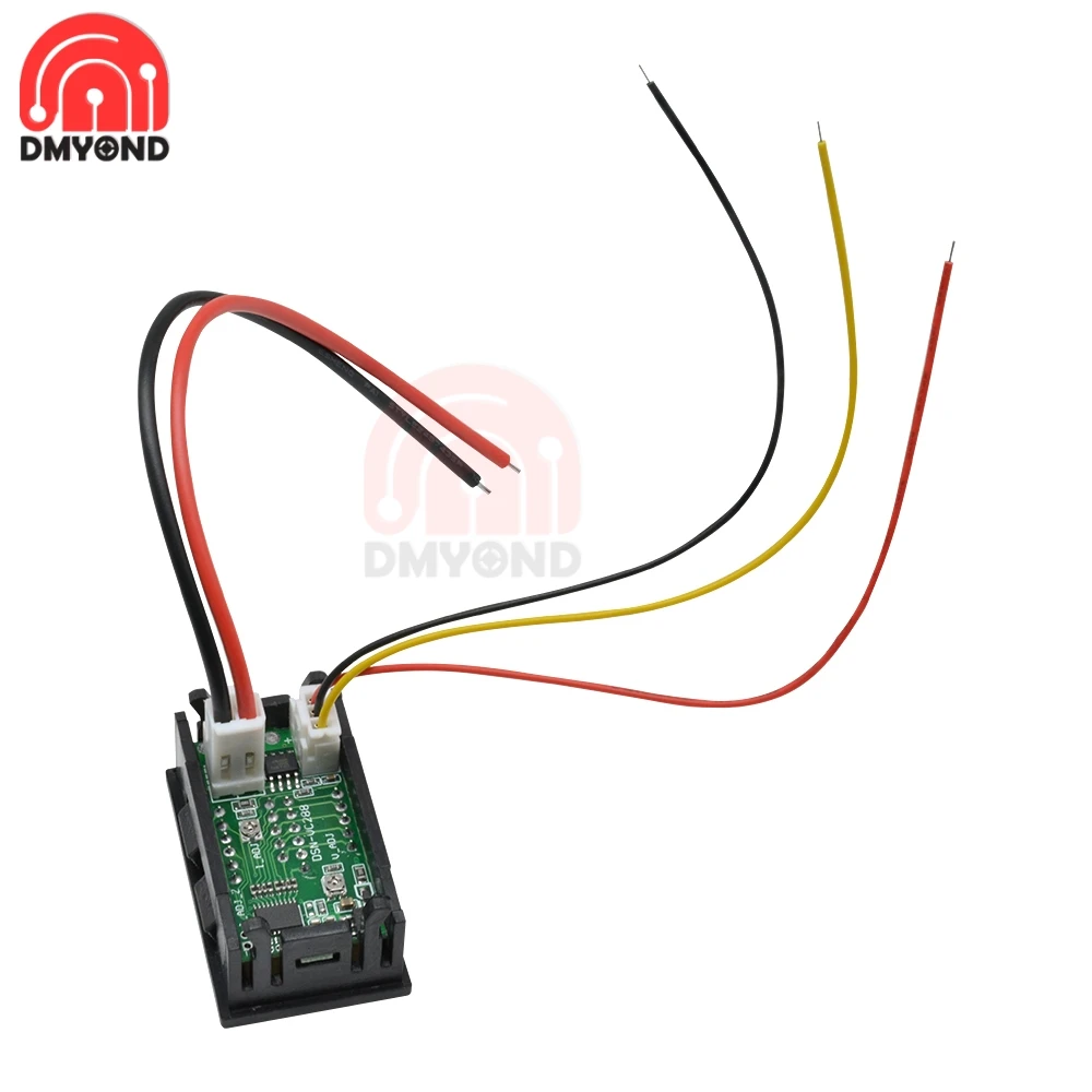 DC 0-100V 50A 100A 0.28&quot Mini Digital Voltmeter Ammeter 3 Bit 5 Wires Voltage Current Meter Tester Blue Red Dual LED Display 5V |