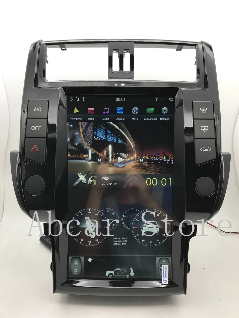 13,6 ''Tesla стиль Android 8,1 ips автомобильный dvd-плеер gps навигация для Toyota Land Cruiser Prado 150 радио
