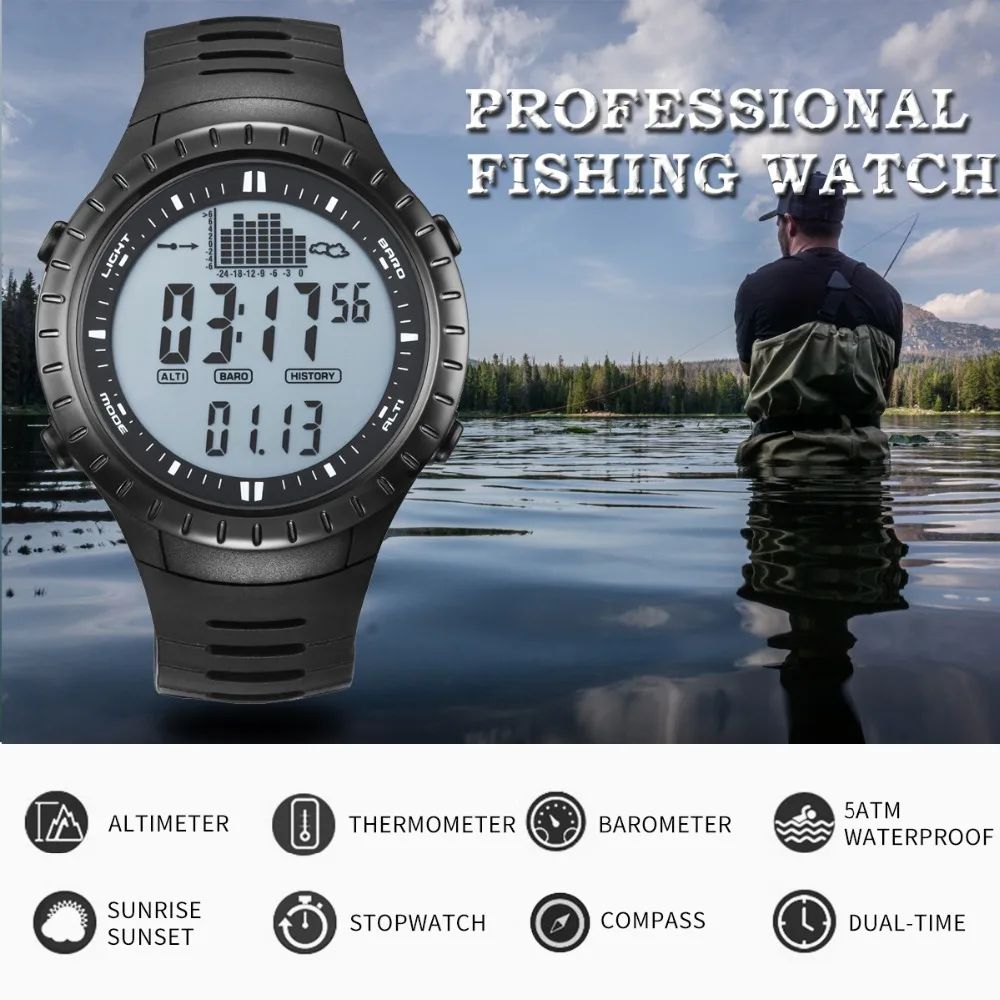 Spovan брендовые Роскошные светодиодные спортивные фитнес треккинговые альтиметр