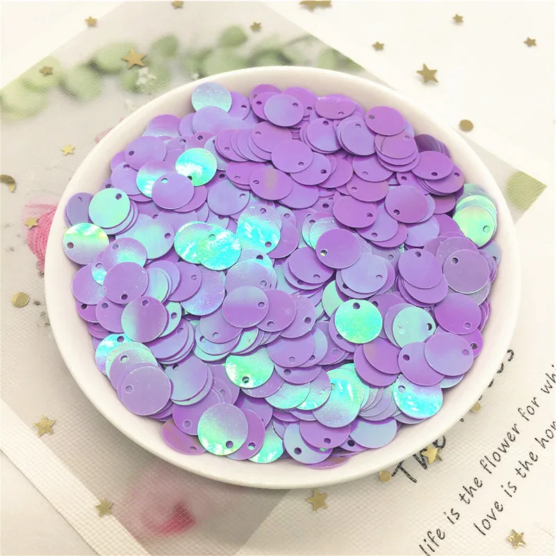 660 шт. 10 мм плоские круглые пайетки из ПВХ с 1 боковым отверстием Швейные Свадебные
