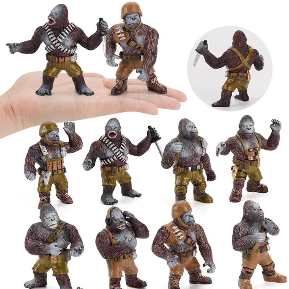 

Simulation Animal Model Girls Boys Children Toys Solid Monkey Warrior Gorilla King Kong Ornaments Kids Toy Learning Education