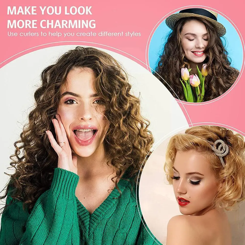 

Плойка для завивки без нагрева, лента для завивки волос, инструменты для сна, мягкие ролики для укладки волос «сделай сам» J5H9