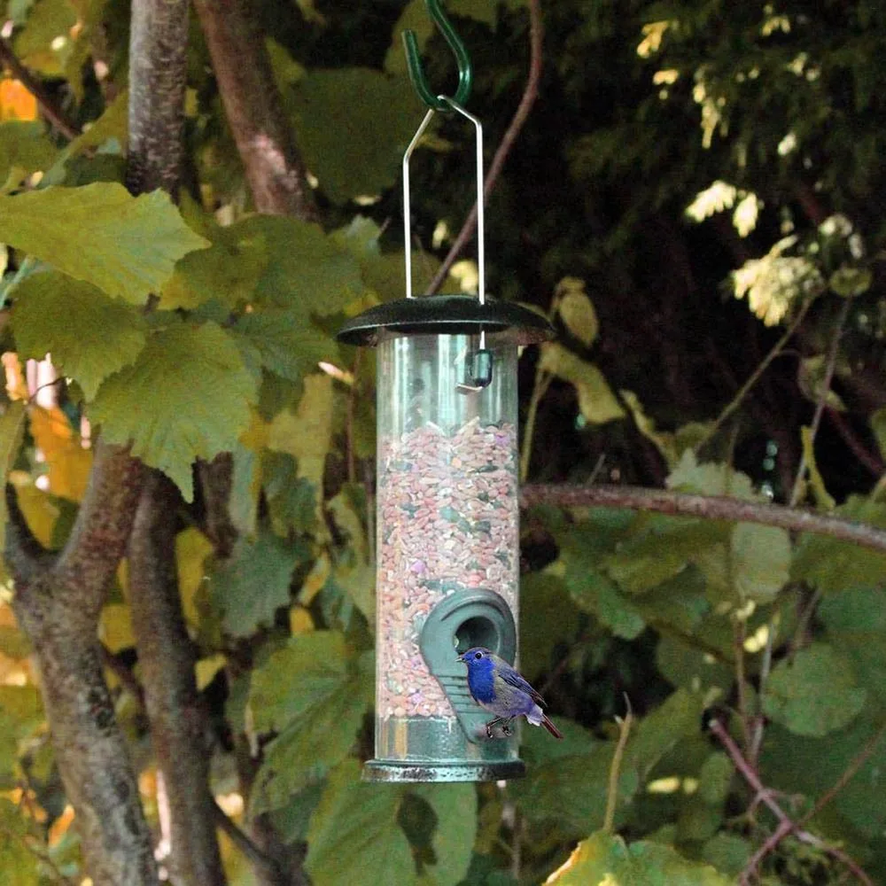 Горячий Портативный Открытый кормушка для птиц садовый подвесной контейнер