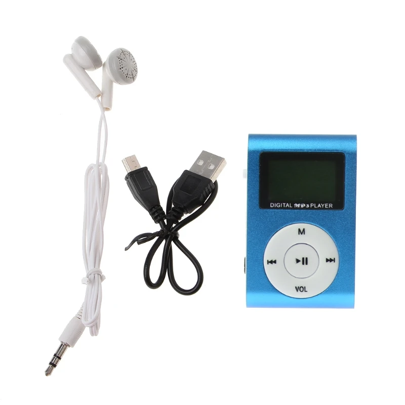 MX 801 мини USB металлический зажим Micro SD TF слот для карты ЖК экран музыкальный mp3