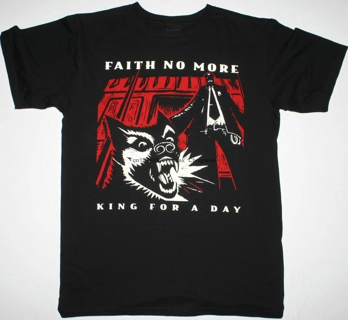 Мужская черная футболка с надписью FAITH NO MORE KING FOR A DAY Майк Паттон мистер Бангл