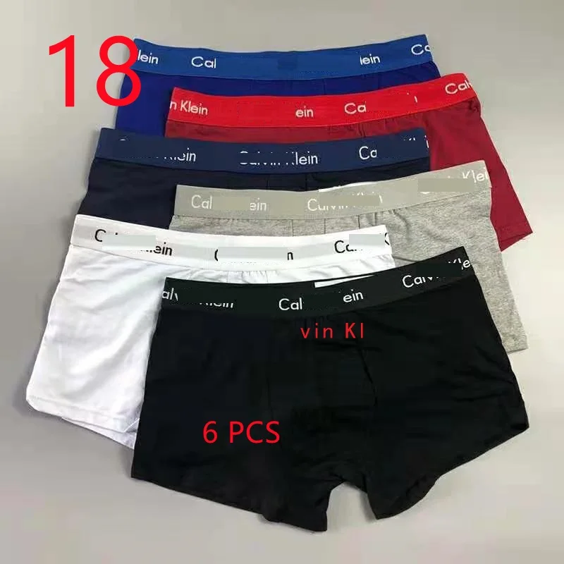 

557 6 Pcs vin Kl Luxury Brand Mens Underwear Underpants Male Like High Quality Boxers