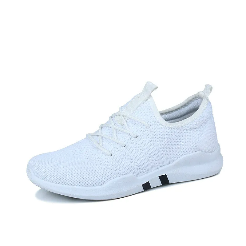 

2019 Fashion Sneakers Breathable Men Shoes Mens White Sneakers For Men Lace-Up Casual Shoes Men Vulcanize Shoes Male Footwear