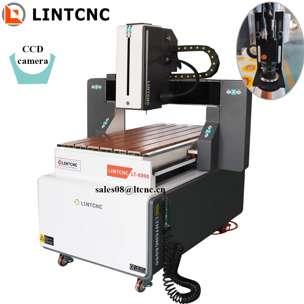 CNC Роутер 6060 6090 Автоматическое распознавание изображений Хобби-машина Рекламная вывеска Изготовление из акрила Пластиковая резка CCD.