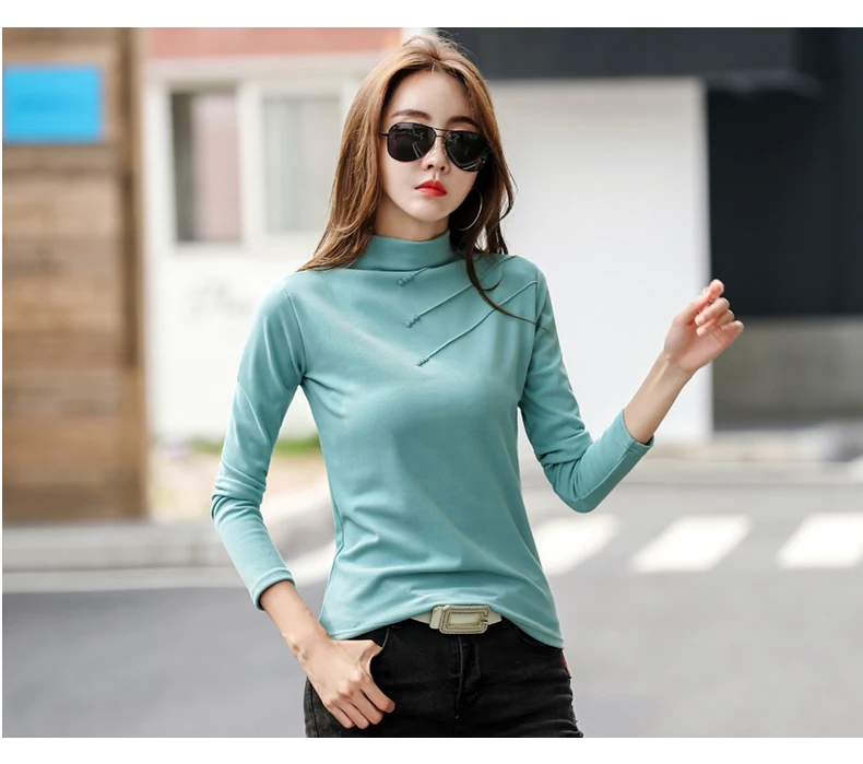 BOBOKATEER белая футболка женская одежда camiseta mujer половина водолазка футболка Женские футболки хлопок футболка женская