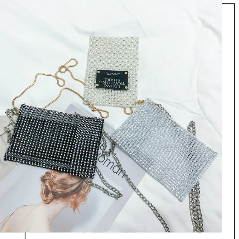 Бриллиантами маленькая сумка женская 2019 новый тренд импортных товаров в модные