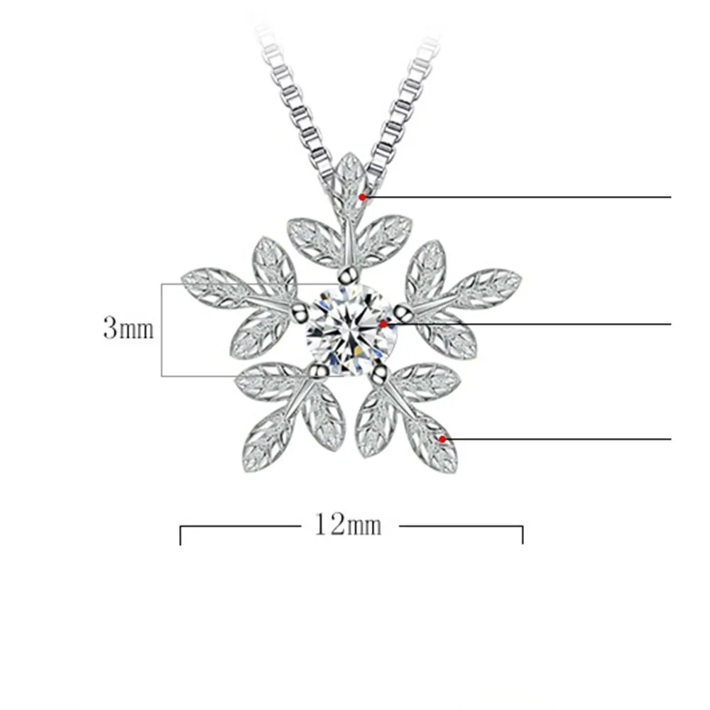 

NEHZY 925 Sterling Silver Necklace Pendant Fashion Jewelry New Woman High Quality Flower Crystal Zircon Necklace Length 45CM