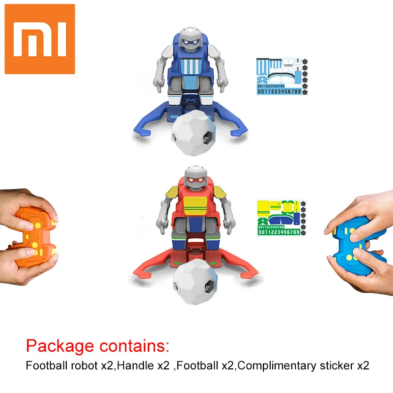 SIMISoccer robot set 2 шт. Xiaomi MITU футбол Робот строитель DIY Детские Игрушки Роботы подарки на день рождения для мальчиков и девочек дети Кубок мира футбол - Цвет: SIMISoccer robot set