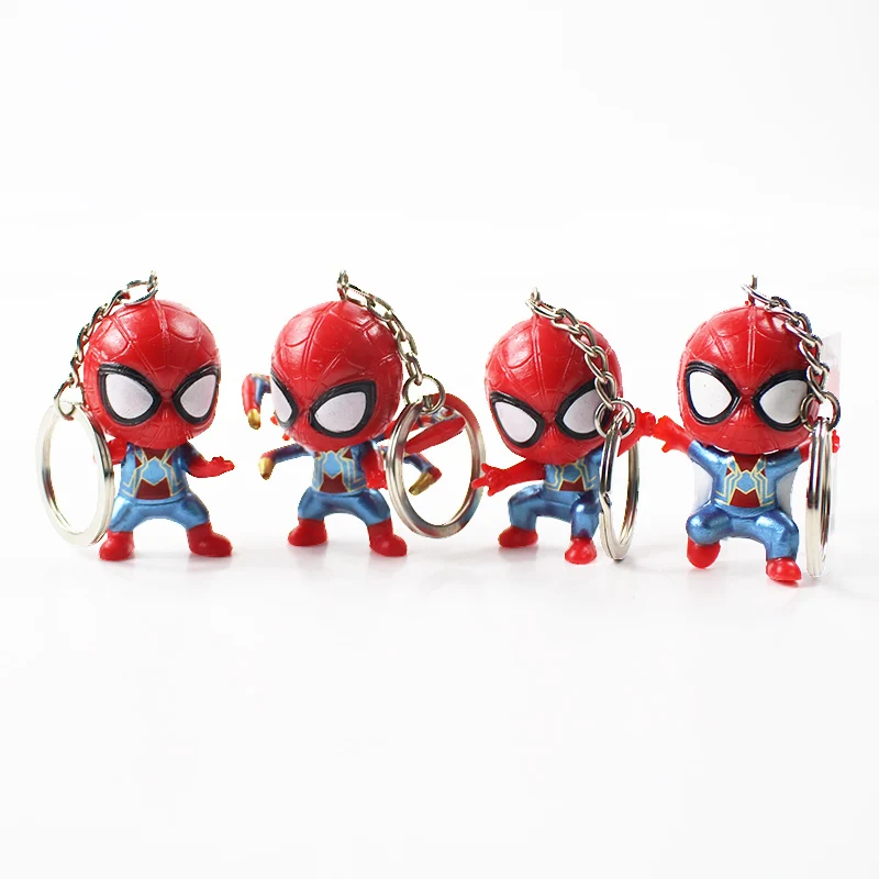 8 шт./компл. 5-6 см Marvel Мстители Спайдермен супер герой Q кавайная экшн-фигурка из
