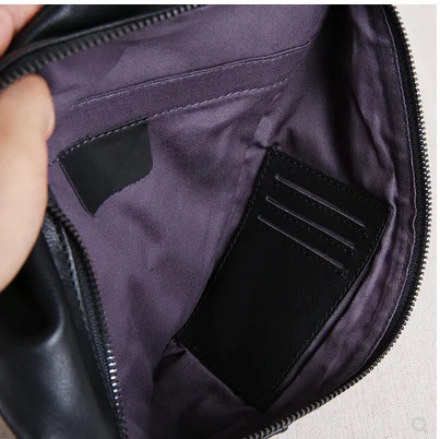 Мужская кожаная нагрудная сумка AETOO повседневный мессенджер с верхним слоем