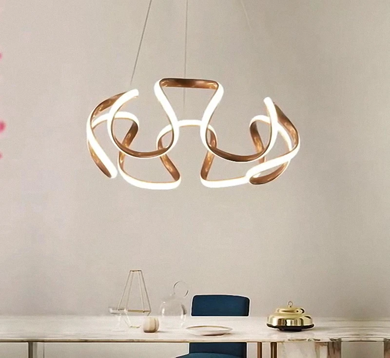 

Home Modern LED Pendant Light Creative Personality Golden Bar Living Dining Room Kitchen Lights Ceiling Lamp Fixtures Decoration