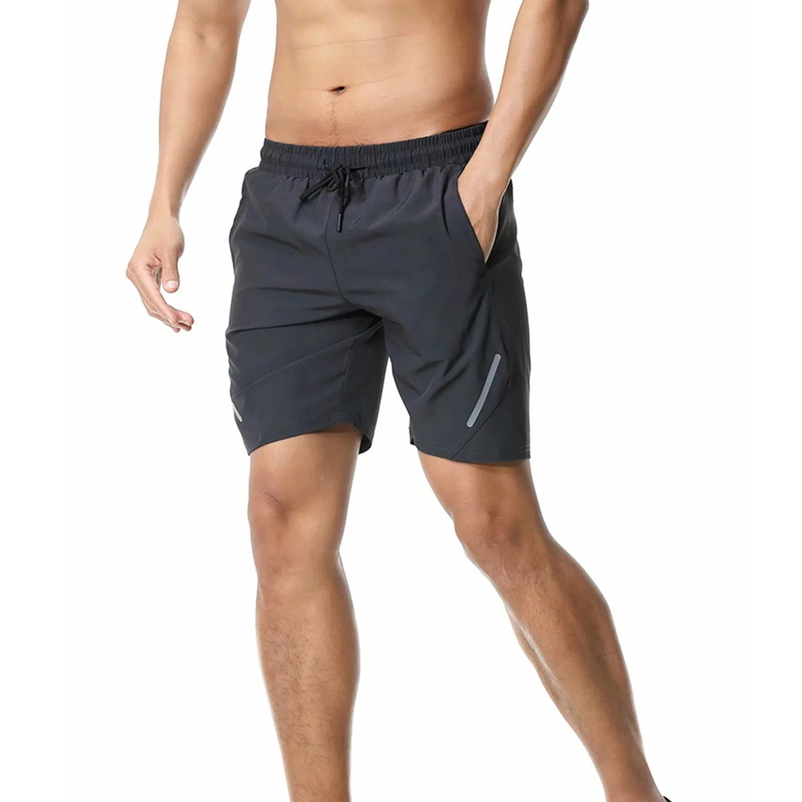 

Men's Solid Color Quick-drying Running Fitness Shorts Sweatpants