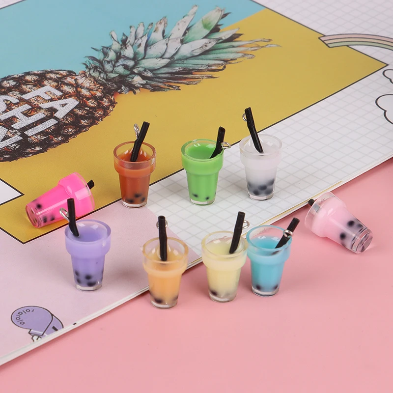 

New 5pcs 1:12 Dollhouse Miniature Milk Tea Drinks Cup Food Drink Pretend Play Toys