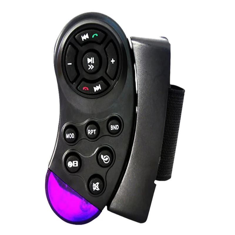 

Hot 1pc Universal Car Steering Wheel Remote Control Switch Vehicle Bluetooth MP3 DVD Stereo Button