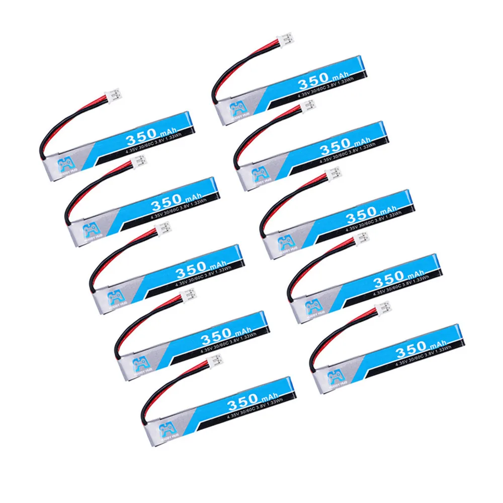 Аккумулятор 1S 350 мА · ч 3 8 в 30C/60C 4 35 HV Lipo PH2.0 штекер для 65S UK65 Blade Inductrix UR65 Tiny Whoop Drone |