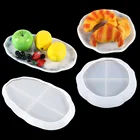 Прозрачная эпоксидная смола сделай сам, форма для хранения веранды, нестандартный лоток, овальная тарелка, зеркало, силиконовая форма