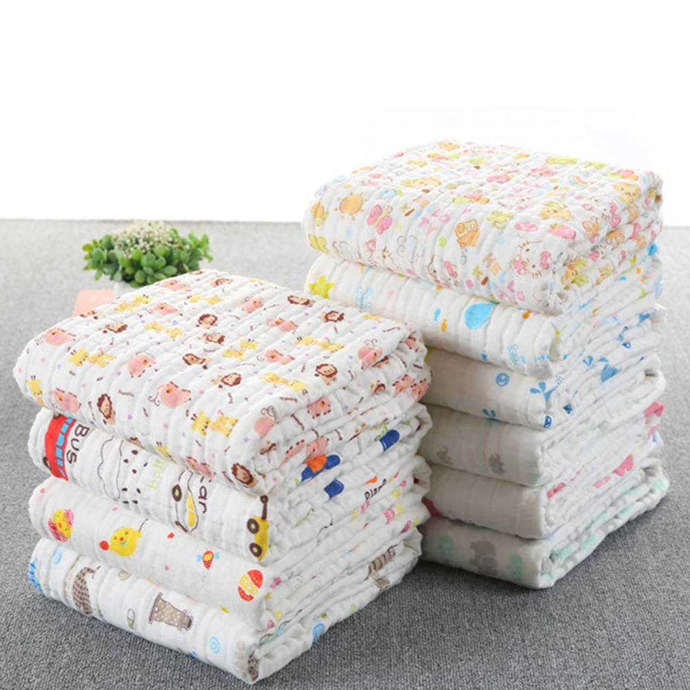 Детское одеяло уплотненное шесть слоев муслиновое хлопковое детское