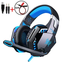 video game headset with cable helmet with microphone stereo surround sound for xbox ps4 pc notebook