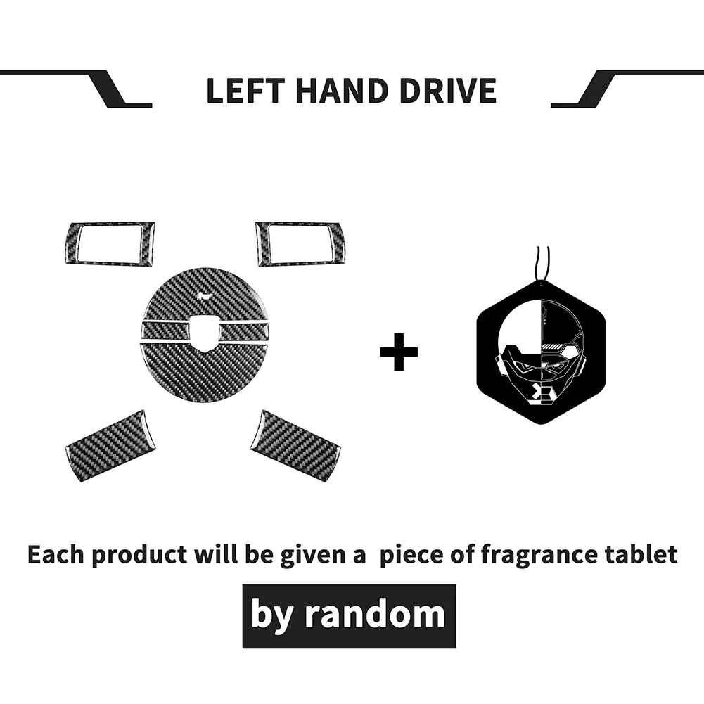 

Carbon Fiber Steering Wheel Button Emblem Trim Cover for Dodge Challenger 08-10 Sticker Cover Trim Car Styling Accessory