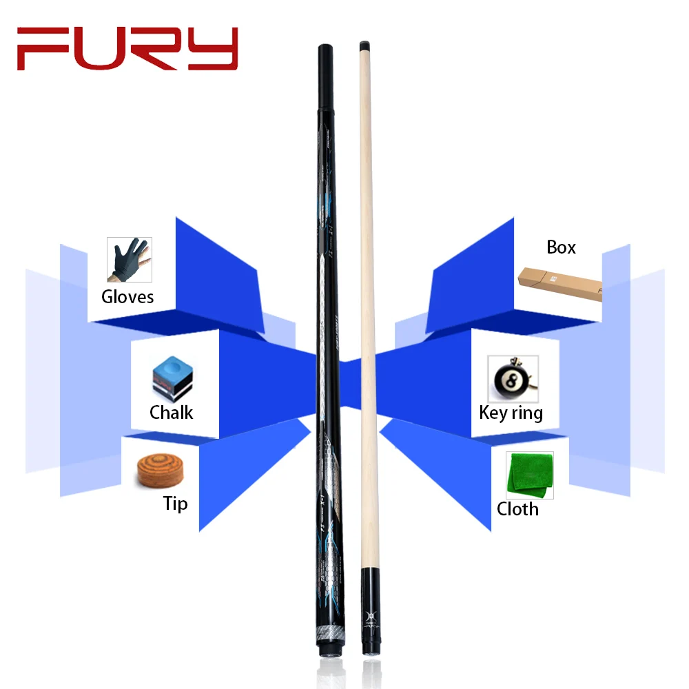 Фурия бильярдный удар кий FS PB X113mm наконечник профессиональный палка черные туфли