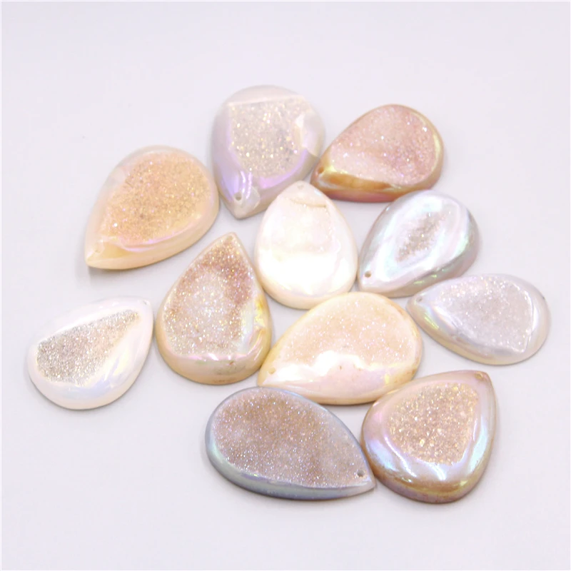 Подвеска из натуральных белых капель воды подвеска драгоценных камней