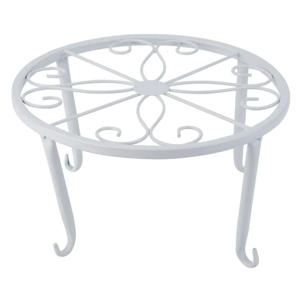 

European Style Desktop Four-legged Flower Pot Stand Floor-standing Single-layer Iron Low Flower Shelf Small Flower Stand