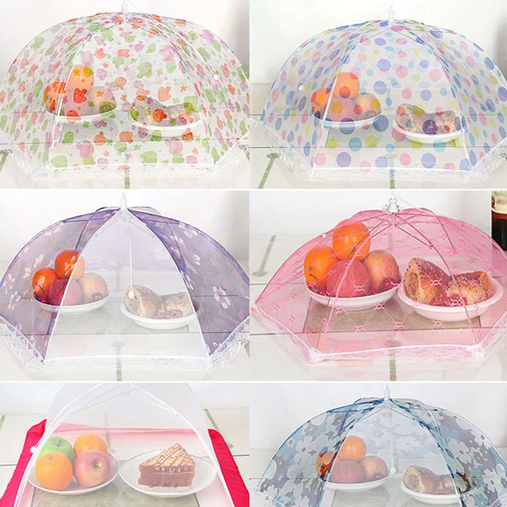 75x30cm Folding Anti-fly Dustproof Mesh Food Protective Cover Dining Table Tent | Дом и сад