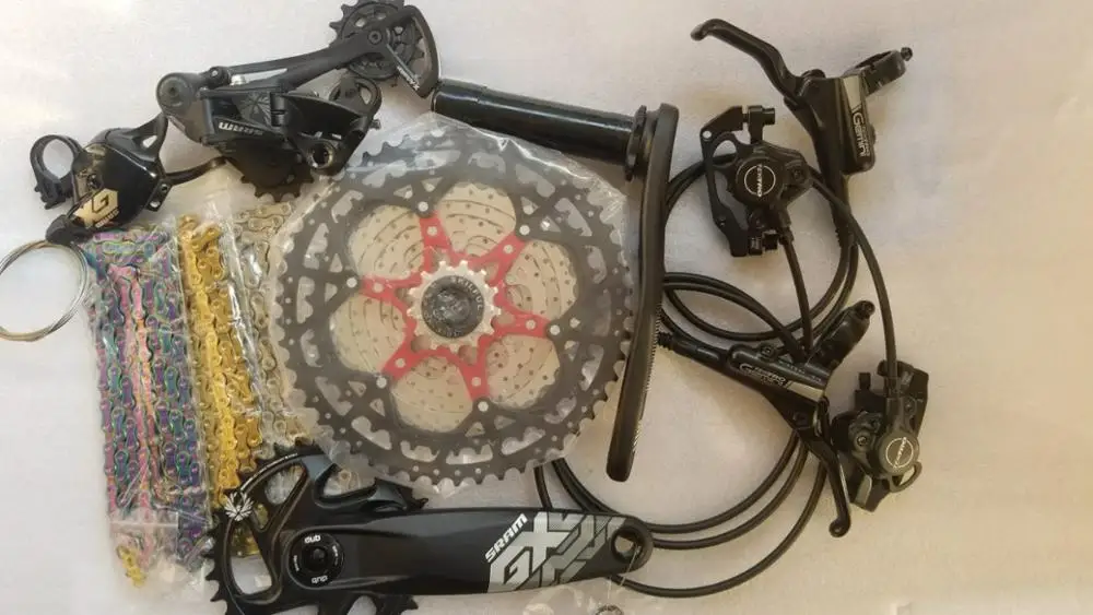 Гидравлический тормоз SRAM GX eagle groupset DUB BB30 PF30 BB92 BSA boost 12S tektro M500 | Спорт и развлечения