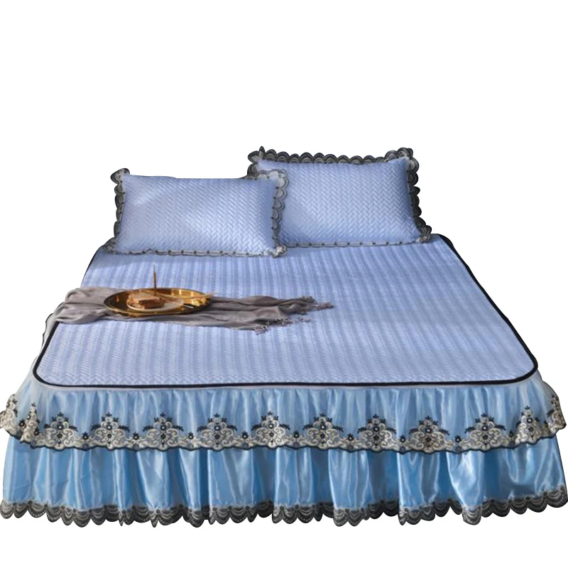 3 шт. Роскошная качественная простыня с юбкой постельные покрывала удобные