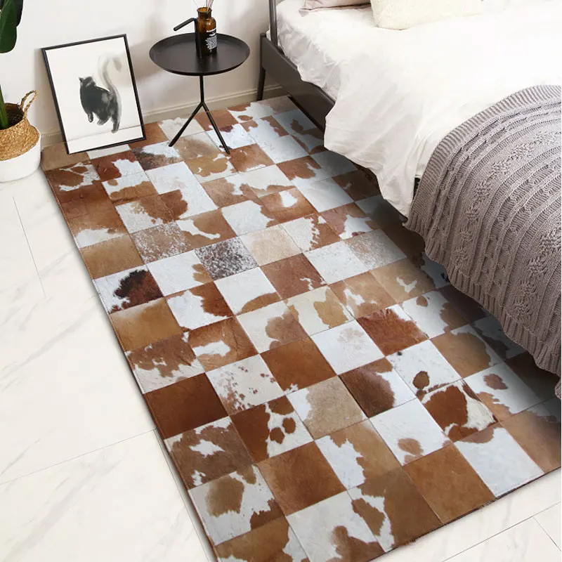 Ковер из воловьей кожи в американском стиле большой размер натуральная коровья