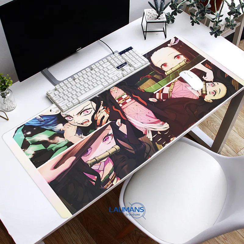 

Laptop Gaming Mice Mousepad Locking Edge Gaming mouse pad Anime Mousepad mat Speed Tablet Mouse Pad Demon Slayer
