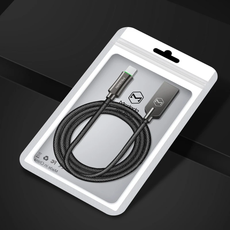 MCDODO USB кабель для iPhone X 8 7 6 6S Plus 5 Автоматическое отключение быстрое зарядное устройство данных usb кабель для зарядки для iPhone XS MAX XR адаптер