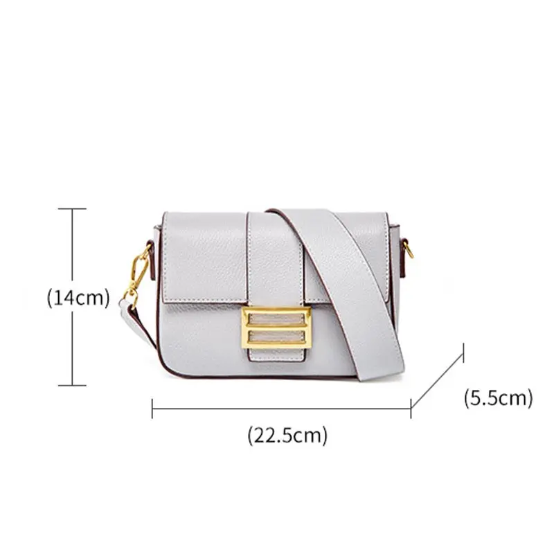 

2020 new Genuine Leather handbags women designer messenger female fashion soft leather armpit bag niche trend baguette bag