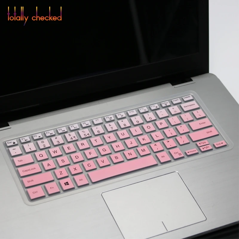 fadepink Для нового Dell XPS 15 7590/XPS 15 9570 9575 9560 9550 15," силиконовая клавиатура для ноутбука чехол для защиты кожи - Цвет: fadepink