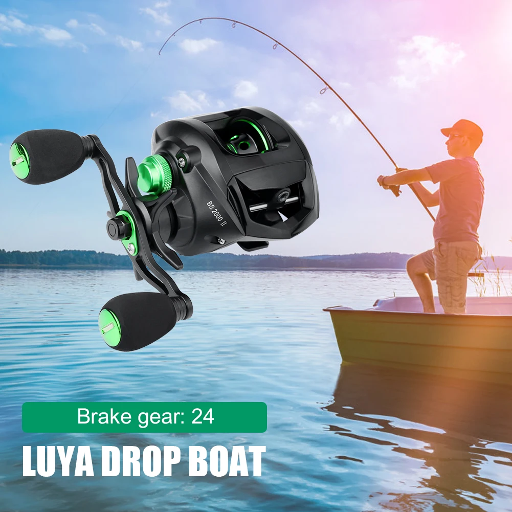 

6.3/1 Speed Ratio Fishing Wheel Metal Spool Bait Casting Reel Fishing Reels 8kg Drag 12 1BBs Low Profile Baitcasting Reel