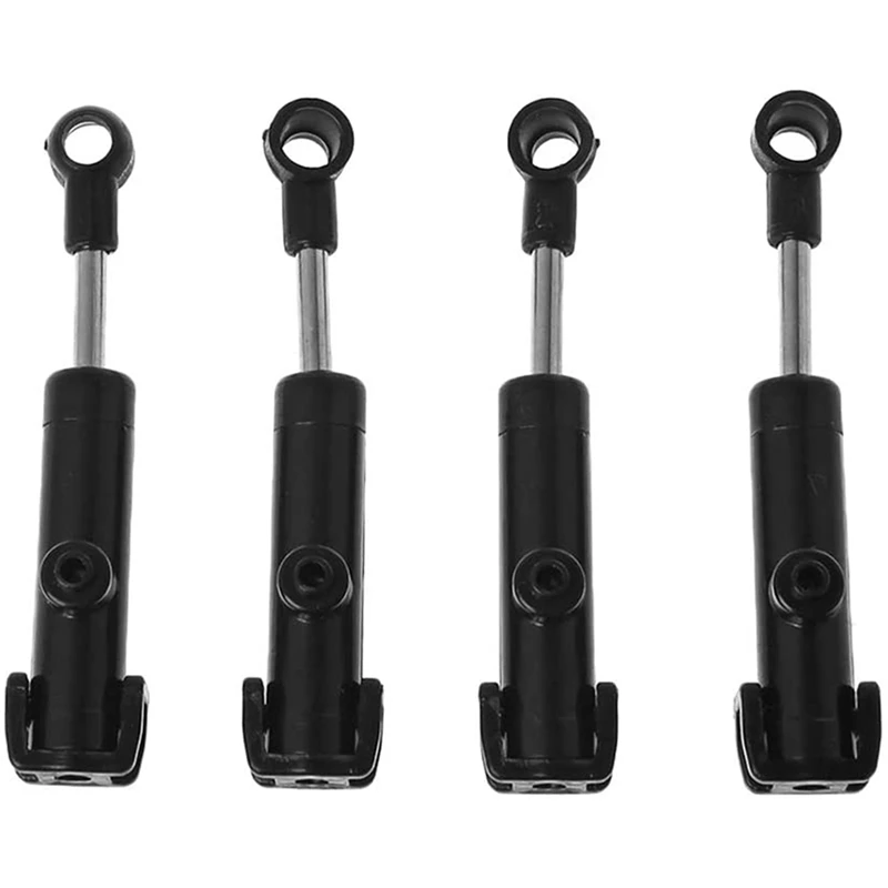 

2 Set RC Car Part: 1 Set Shock Absorber & 1 Set Upgrade Metal Driving Shaft Black