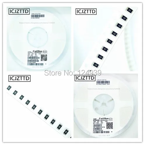 RF1206 1206 F 1% 1/4W SMD 3216 3 2*1 6 мм 56K 62K 68K 75K 82K 91K 100K 110K 120K 130K 150K 160K 180K 200K 220K 240K 270K 300K