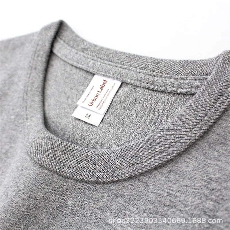 Мужская хлопковая футболка FGKKS Однотонная с коротким рукавом Повседневная