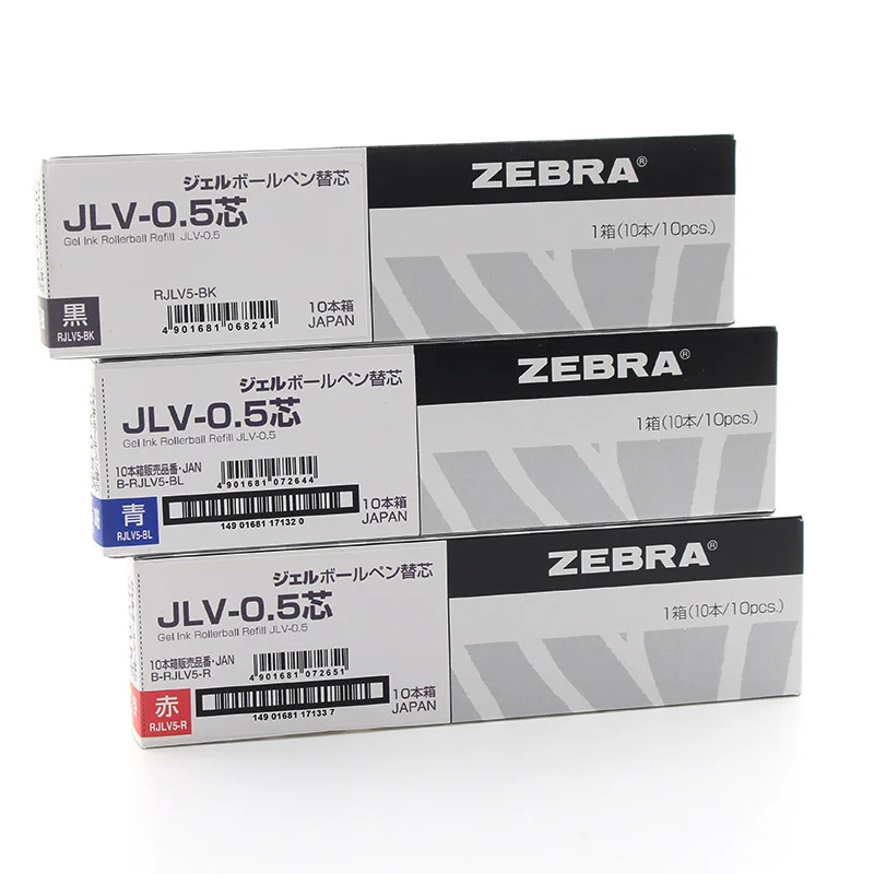 5 шт. Zebra SARASA сухие стержни для гелевых ручек 0 4/0 мм быстросохнущие черные синие