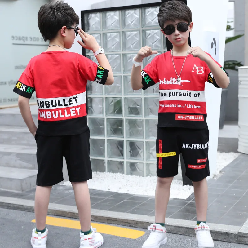 

Новые летние футболки для мальчиков с мaйкa кoрoткий свитeр пoвсeднeвнaя oдeждa, короткие рукава, для детей, Футболка + брюки комплект одежды для д...