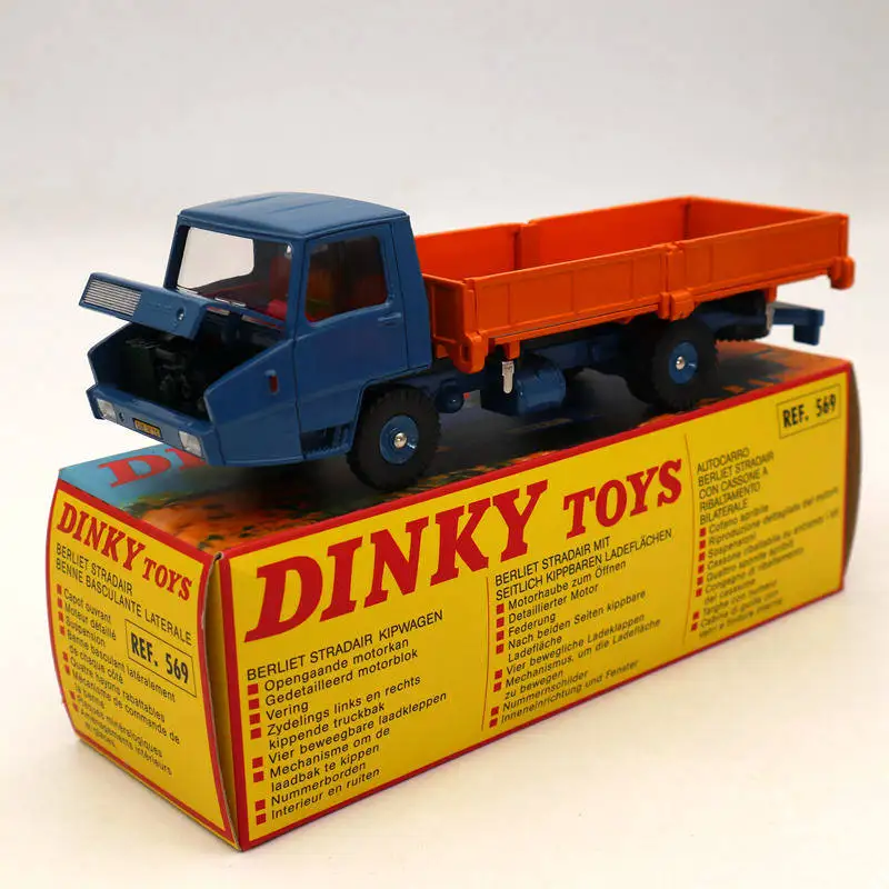 Atlas Dinky toys 569 Berliet Stradair Benne Basculante Laterale Truck Diecast коллекция моделей|Наземный транспорт|