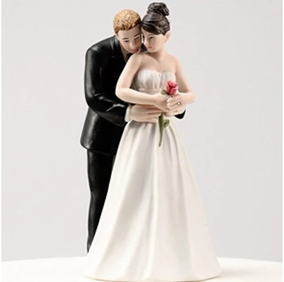 

Wedding favor and decoration to the Rose Bride and Groom Couple Figurine Wedding Cake Toppers