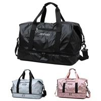 outdoor sports gym bags swimming fitness training travel yoga bag dry wet seperation handbag gymnasium men women luggage bag
