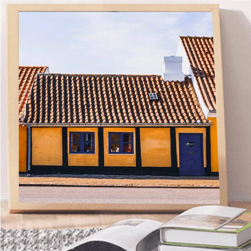 

5D Diy Diamond Painting Home Room Flower Birds Cross Stitch Full Drill Scenery Embroidery Cute Handmade Wall Decor Gift