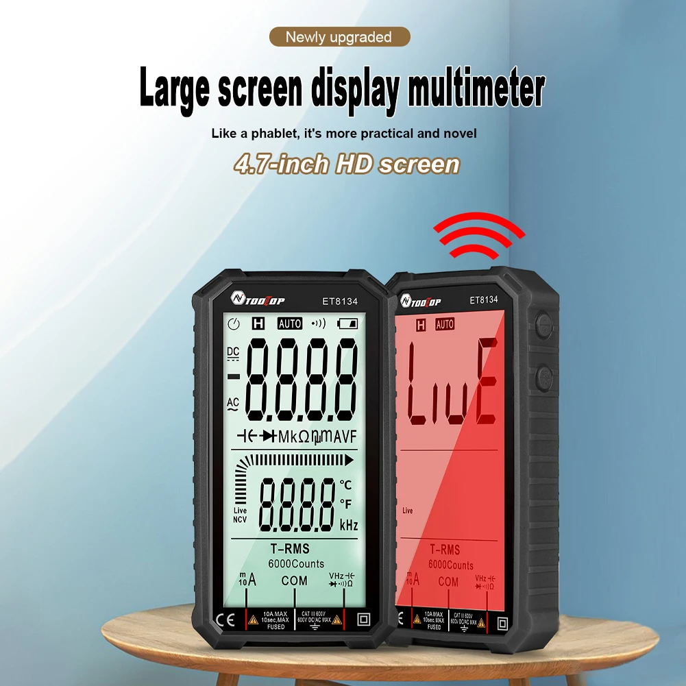 

Мультиметр TOOLTOP, 4,7 дюйма, 6000 В, для смартфонов